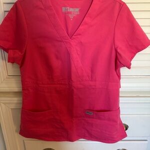 Grey's Anatomy Pink Short Sleeve Fitted Top